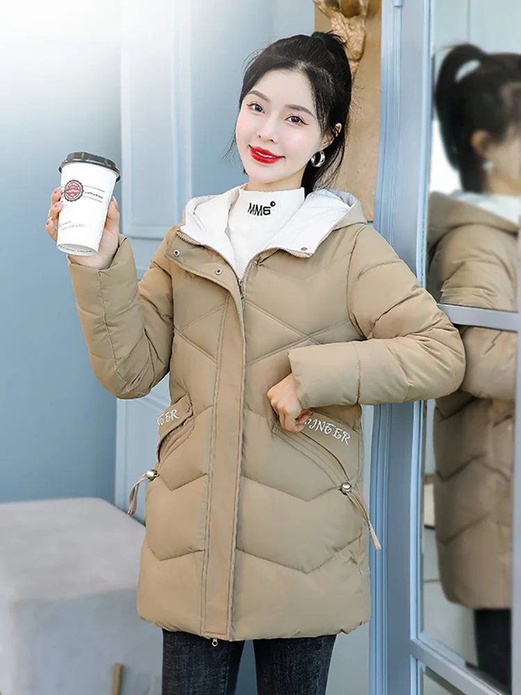 2022 New Puffer Winter Down Jacket Women Thick Coat Women Hooded Parkas Warm Female Cotton Padded Clothes Winter Coat