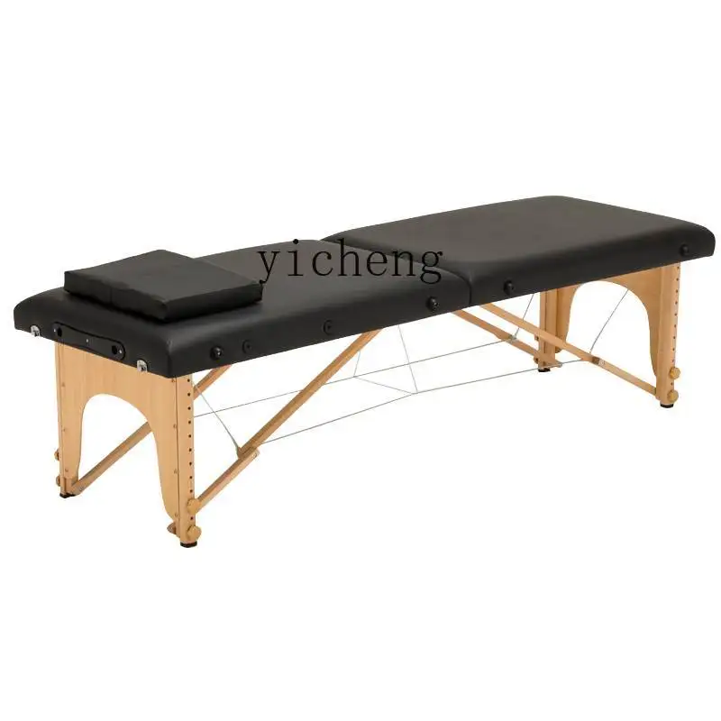 

YY Folding Massage Bed Portable Household Facial Bed Moxibustion Physiotherapy Bed