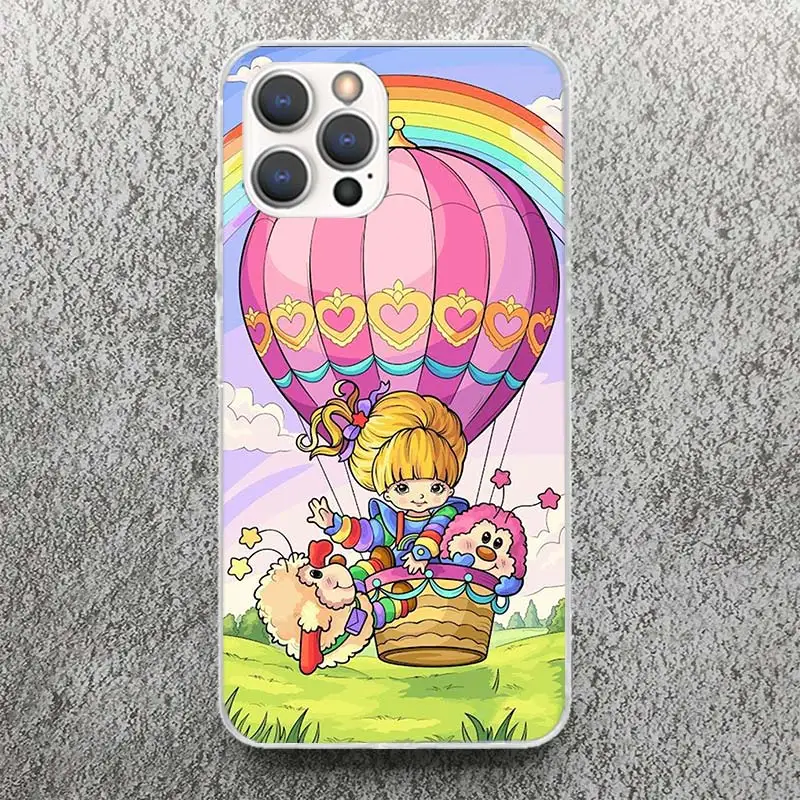 Мягкий чехол R-Rainbow Cute Brite Print для iPhone 16 15 14 13 12 11 Pro Max Art Phone Shell XS XR X SE 7 Plus 8 с узором