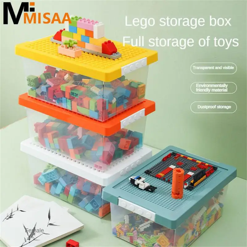 

Ящик для хранения прозрачный из полипропилена, безопасный для мелких частиц, детские игрушки, бытовые инструменты, блок для хранения, 36,5x24,...