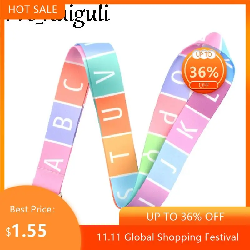 

Цвет буквы Классическая Стиль ремешок для ключей на 90s телефона рабочий держатель значка шейный ремешок с телефона с подвеской лямки лента