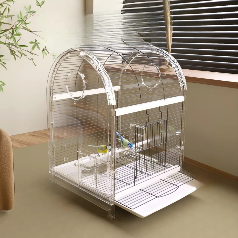 Портативный дорожный рюкзак-переноска для птиц с веревкой клетка попугаев