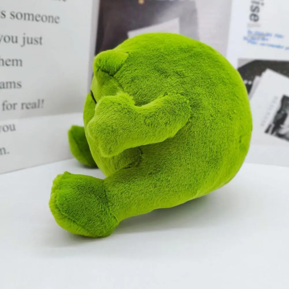 

PP Cotton Decorative Adorable Frogs Plush Doll Lightweight Stuffed Toy Breathable for Kids