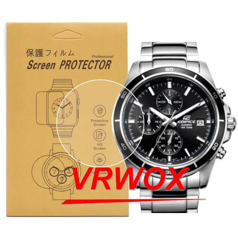 

3Pcs Screen Protector For Casio EFR-526 EF-540 EFR-502 EF-326 EFR-520 EF-500 EQW-M710 BEM-501 EFR-556 TPU Nano Explosion-proof