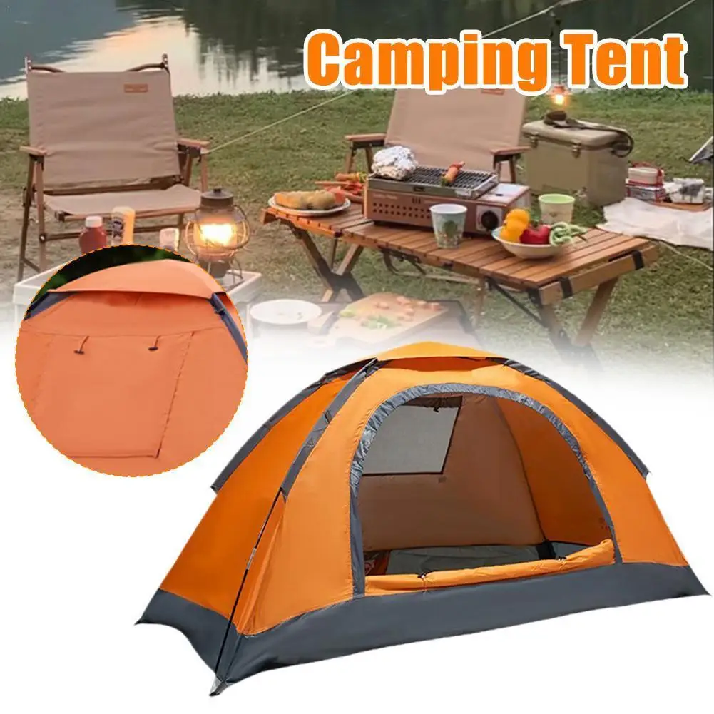 

Outdoor Camping Tent Waterproof Windproof UV Sunshade Bags Awning Carry Camouflage 1-2 Canopy Tent Folding Persons Tent Ten W1D5