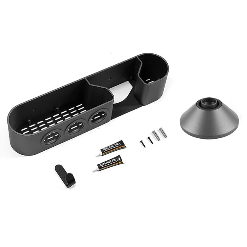 

For Dyson Supersonic Series Free Punching Wall Storage Shelf +Diffusion Nozzle Nozzle Holder