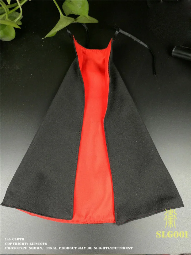 

Handmade 1:6th Red&Black Ancient cloak Coat For 12" male Female Figure Body Toy