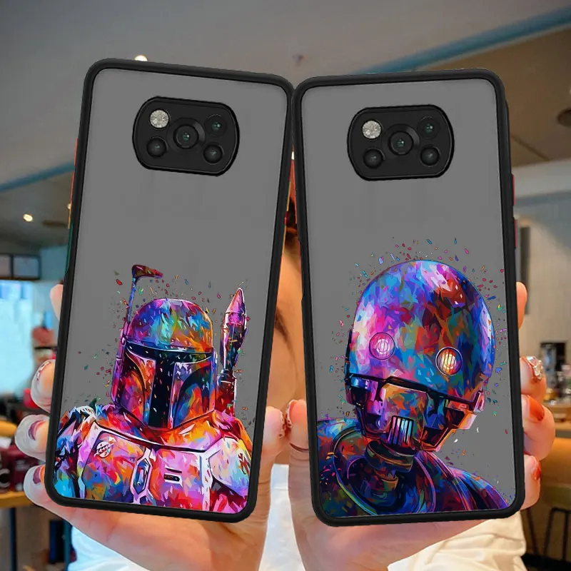 

Чехол для Xiaomi Poco F3 Redmi Note 9 10 11 X3 Pro X3 NFC M3 F1 X3 NFC 7, оболочка из Звездных войн, Дарт Вейдер, штурмовик, матовый