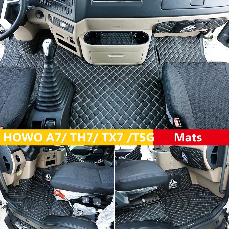 

For Sinotruk Howo A7 TX7/T5G/T7H Foot Pads Mats Haohan N7g/N5g Daquan Surrounded Truck Supplies Cab Decoration