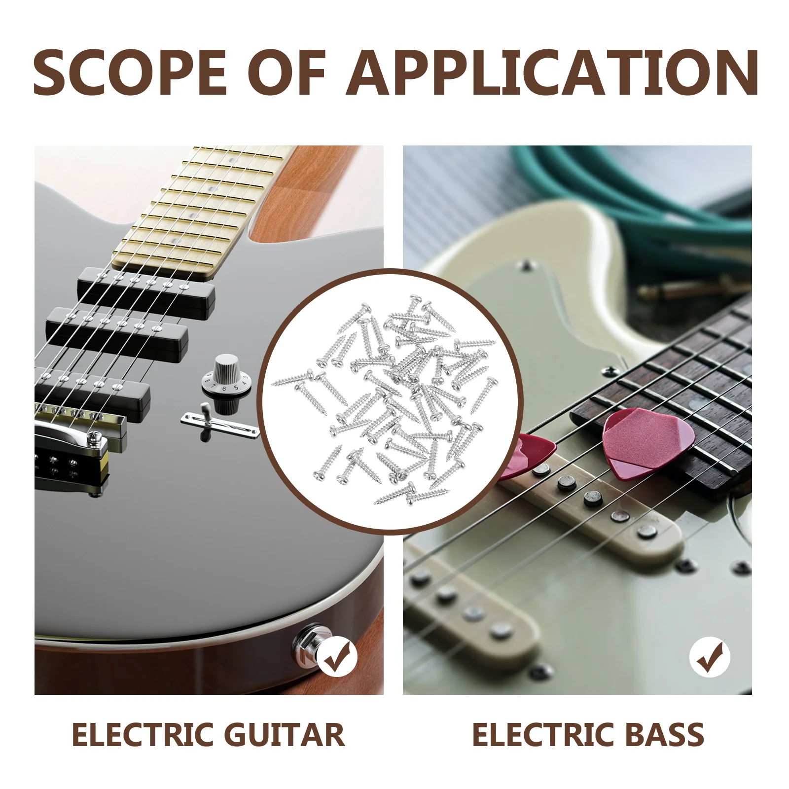 50 шт. электрические винты седло для акустической гитары шнур кисточки жалюзи