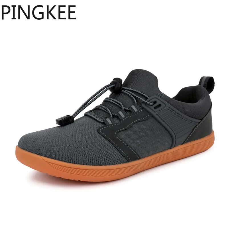 Кроссовки PINGKEE мужские с широким носком Модная легкая обувь без пальцев гибкая