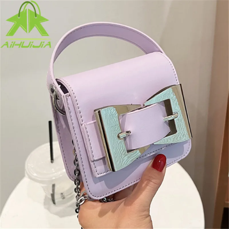 

Модные мини сумки через плечо для женщин 2022 новая сумка через плечо с клапаном Дизайнерские однотонные маленькие женские сумки и кошельки