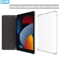tablet cover for apple ipad 10 2 2021 9th transparent silicone soft airbag case compatible with smart keyboard a2602 a2604 a2603