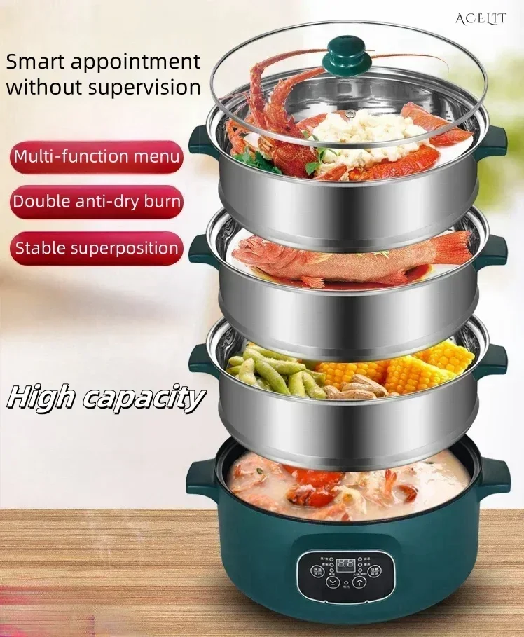 Многофункциональный электрический отпариватель для дома. Большая емкость. Тайми