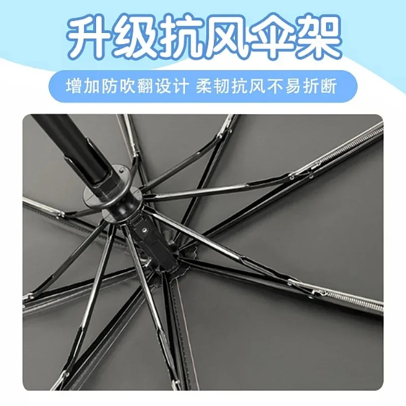 Sanrio Cinnamoroll черный солнцезащитный зонт с лентой Pochacco милый водонепроницаемый