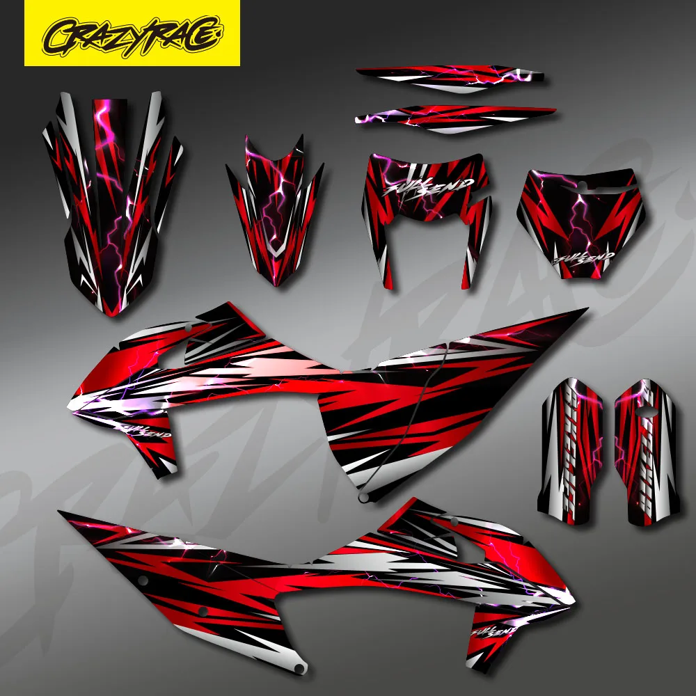 

Наклейки на мотоцикл для KTM 125 250 350 450 500 525 SX SXF 2019-2021 EXC XC XCW 2020-2022 Фоновые графические наклейки на заказ