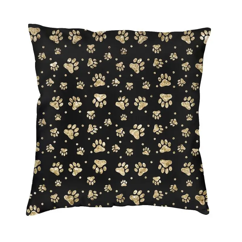 

Блестящий Золотой чехол в виде собачьей лапы 40x4 0 см украшение для спальни Симпатичные животные для влюбленных стул подушка квадратная Поду...