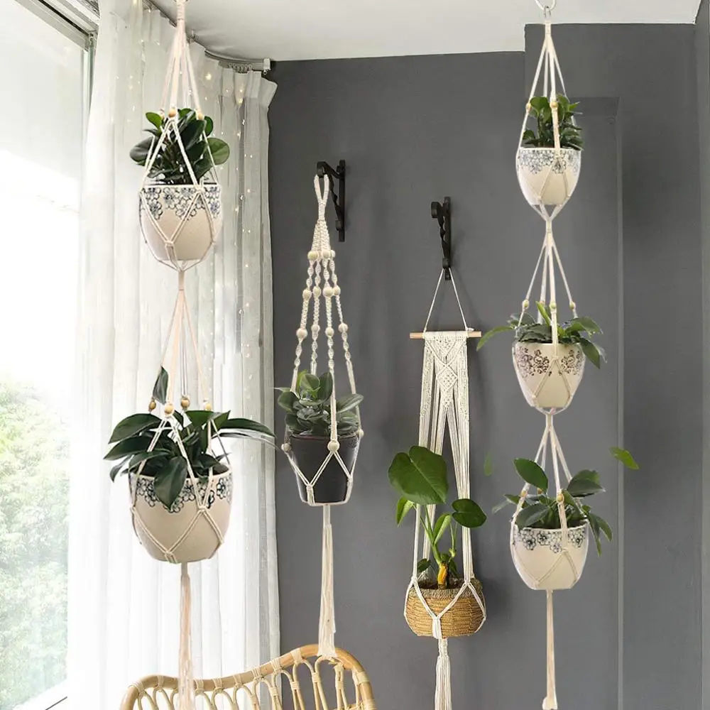 

Hanging Plant Garden Flower Pots & Planters Decorative Pendant Plant Hanger Basket Gardening Accesorries Organizador Room Decor