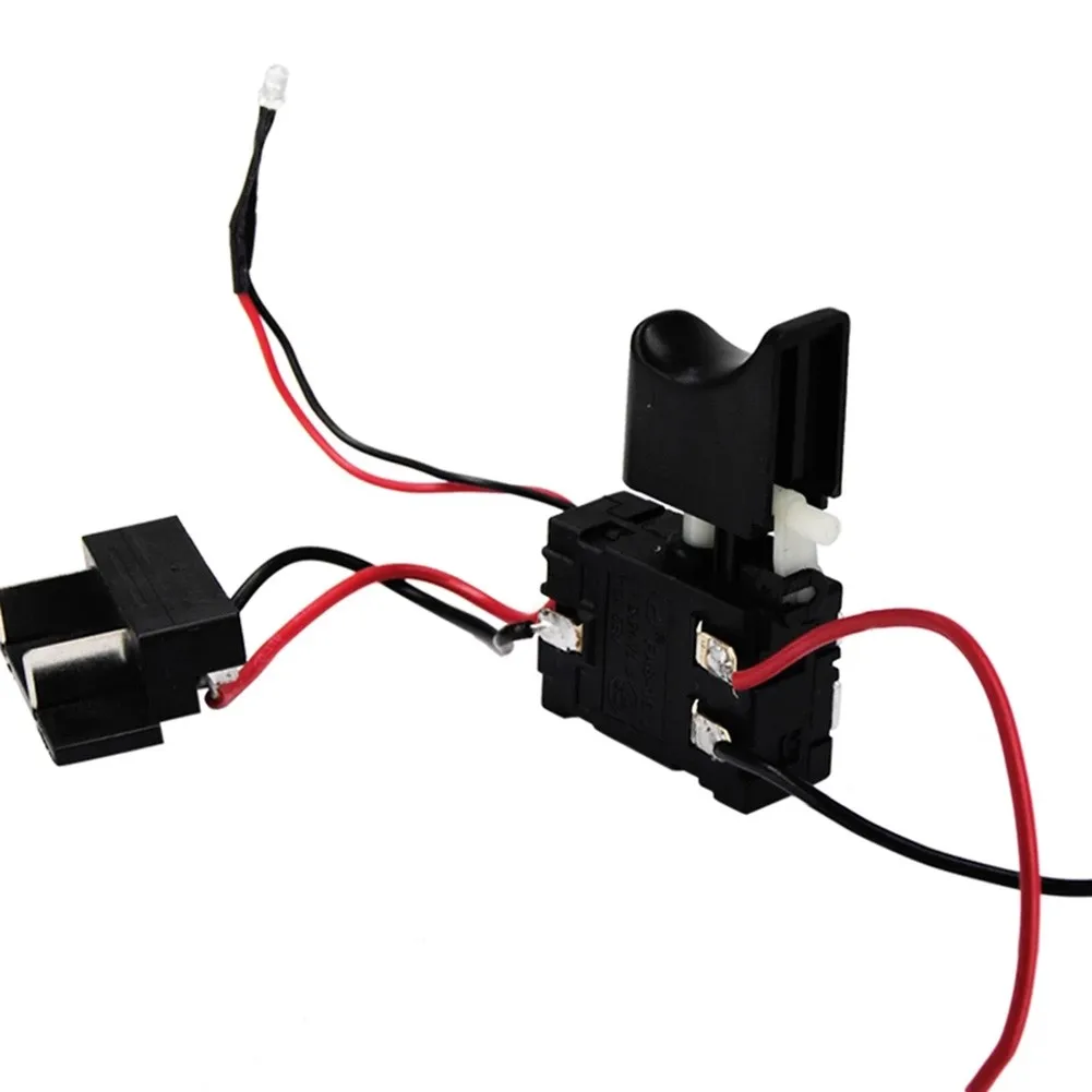 

12/14.4/18V Black Flat Push Lithium Battery Rechargeable Switch For Electric Hand Drills Power Tools Accessories