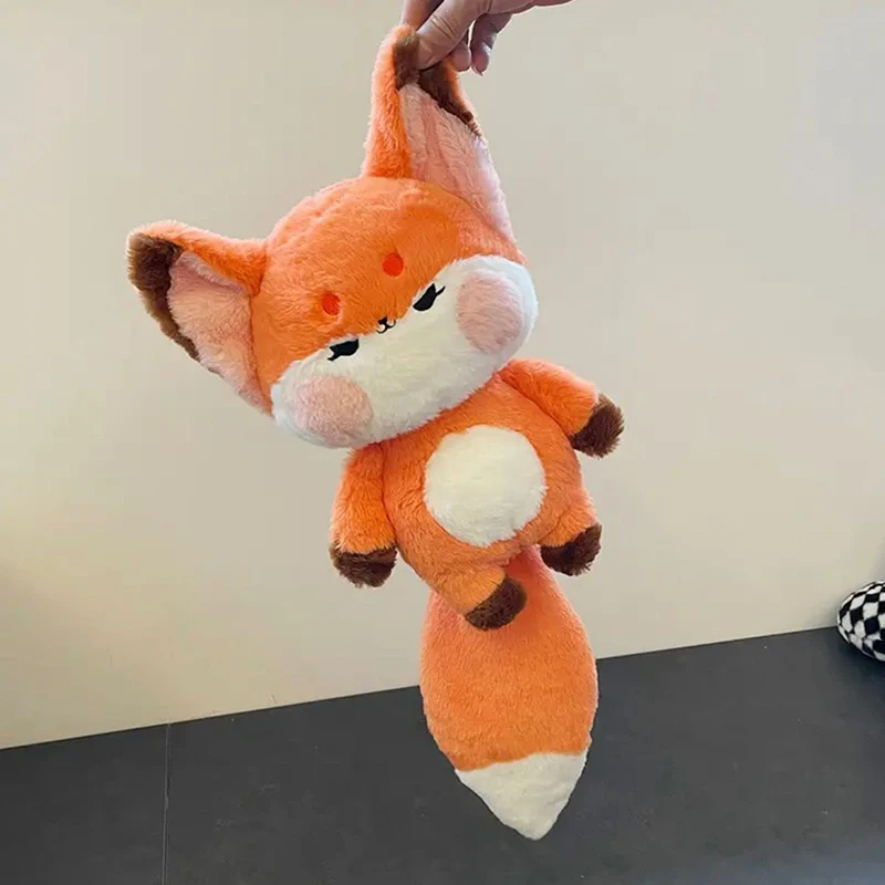 

Bandai Cute Little Fox Plush Doll Dudu Cat Birthday Gift Girl Creative Prank Pillow Doll A child's pillow at night
