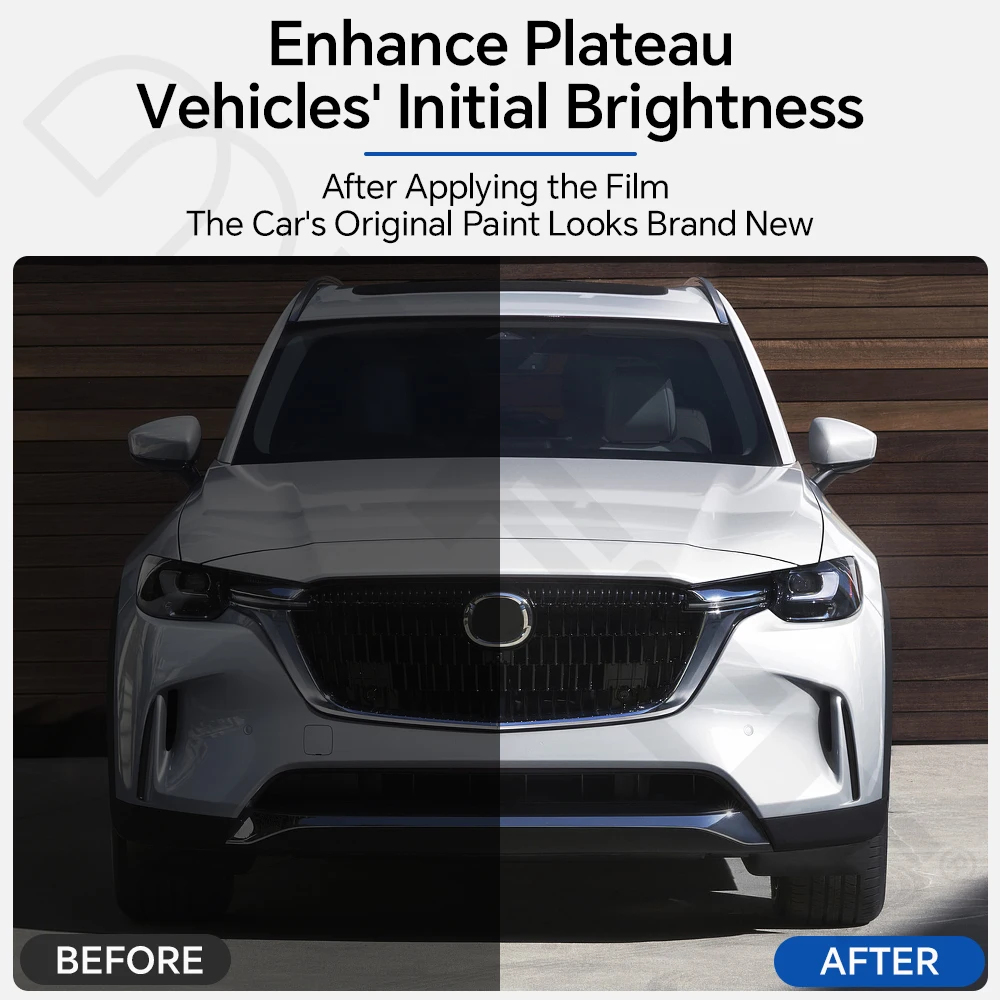 Защитная пленка из ТПУ 9 мил для Mazda CX-90 CX90 2024-2026, антицарапийная, предварительно вырезанная, прозрачная, самовосстанавливающаяся, для защиты лакокрасочного покрытия автомобиля (art.: 3920dba6df635) - 3920dba6df635