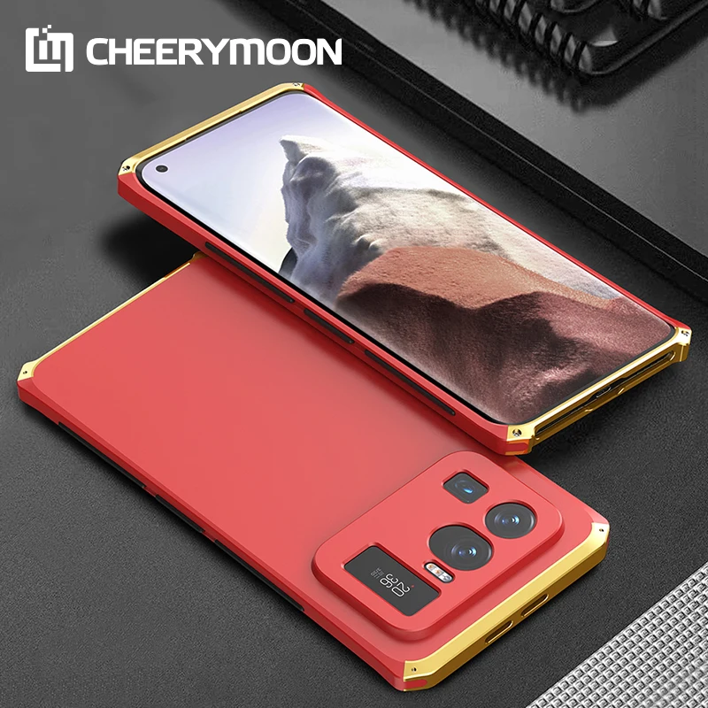 

Hot! Antifall Metal Frame PC Back For Xiaomi Mi 11 Lite Ultra 10 9 8 Pro 6 5 5s Plus MIX 2 2S Aluminum Bumper CASE Cover