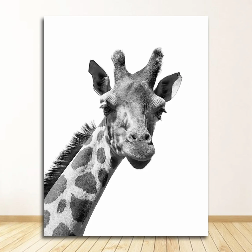 

Черно-белые фотографии, украшение для детской комнаты, животные, принт, лев, зебра, слон, настенный художественный постер, сафари, детская картина на холсте