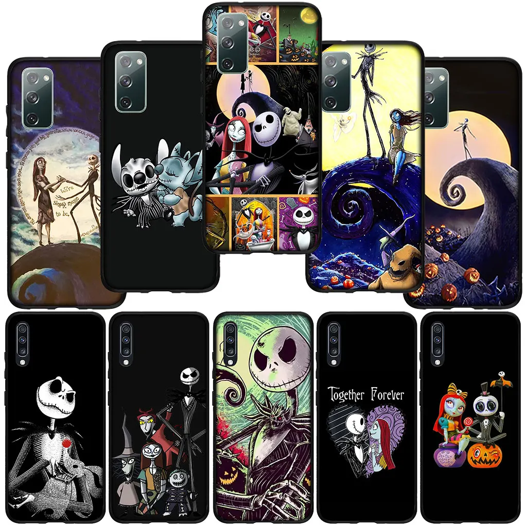 Skellington Jack The Nightmare Before Christmas for Samsung Galaxy Note 20 Ultra 10 S10 Lite S9 Plus A71 A70 A02S A6 Phone Case