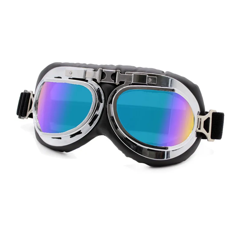 

Motorcycle Glasses Retro Pilot Helmet Goggles Motorbike Vintage Classic Glasses For Moto Scooter For Gliding Cruiser Harley Land