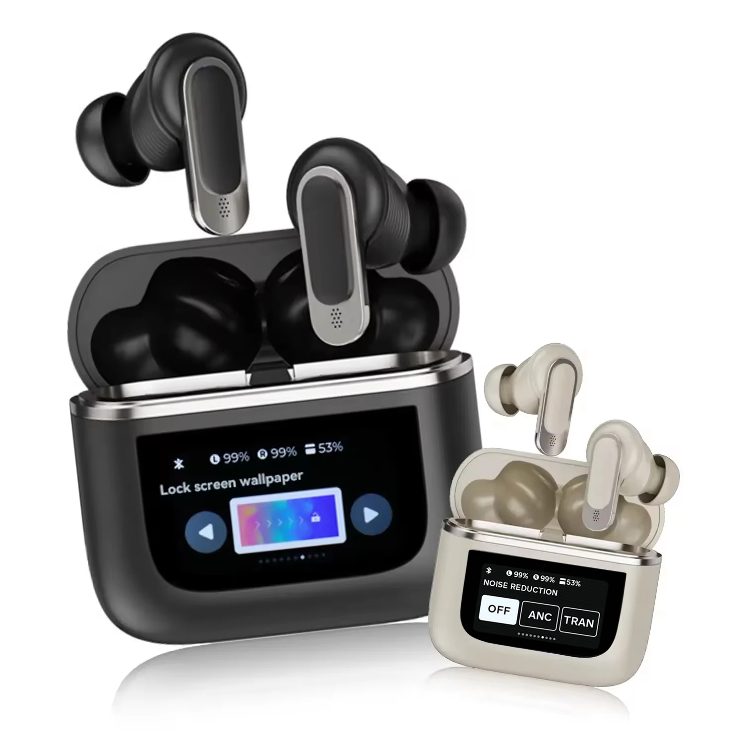 Наушники V8 ANC с сенсорным ЖК-экраном наушники HIFI HD качеством звука ценными