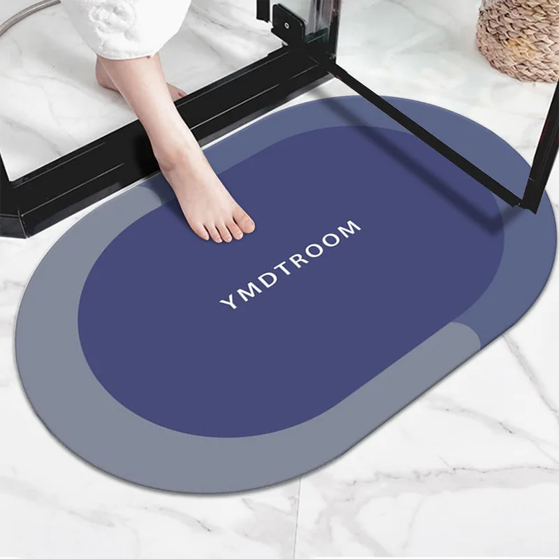 

Новый супервпитывающий коврик для ванной, Быстросохнущий коврик для ванной, нескользящий коврик для входной двери, напольные коврики из кожи наппа, домашние декоративные коврики для туалета