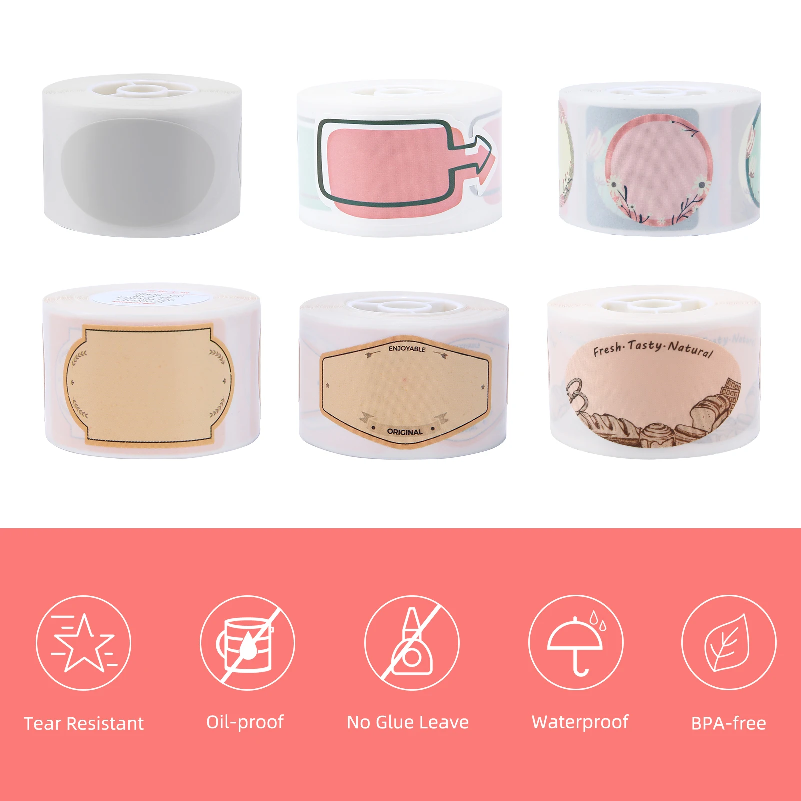 Термобумага Niimbot для печати этикеток D101 принтер штрих-кодов указанные размеры