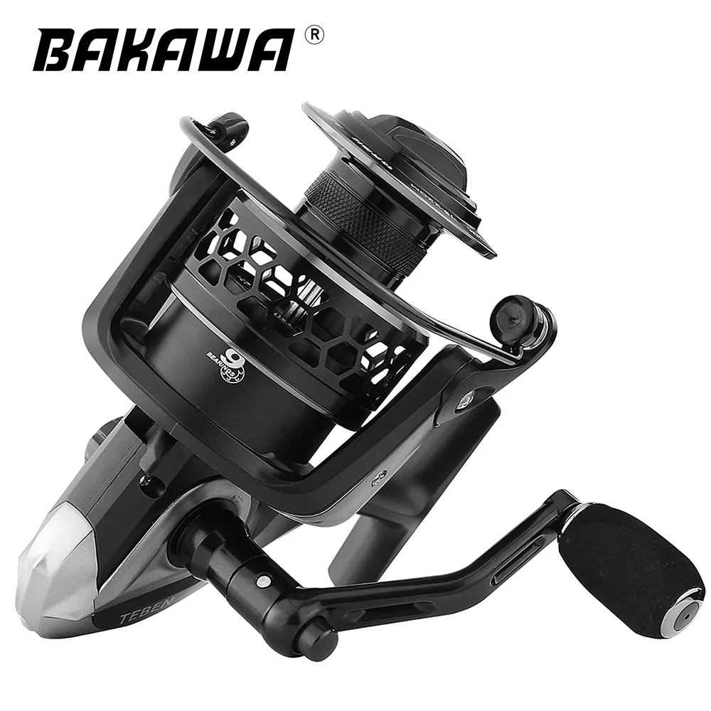 

BAKAWA Spinning Fishing Reel Accessories Carp Fishing Wheel Saltwater JL 2000-6000 15-18KG Surfcasting Spinning Metal Spool