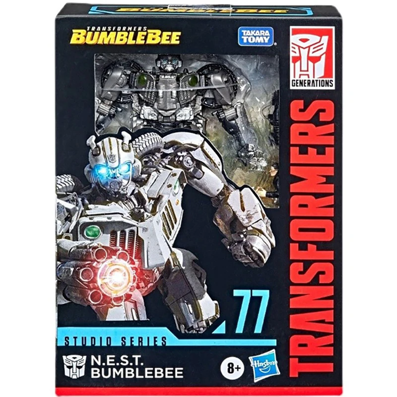 

Hasbro Transformers Deluxe Class Studio Series SS77 N.E.S.T Bumblebee Anime Action Car Collectible Transformers Toy Model Figure