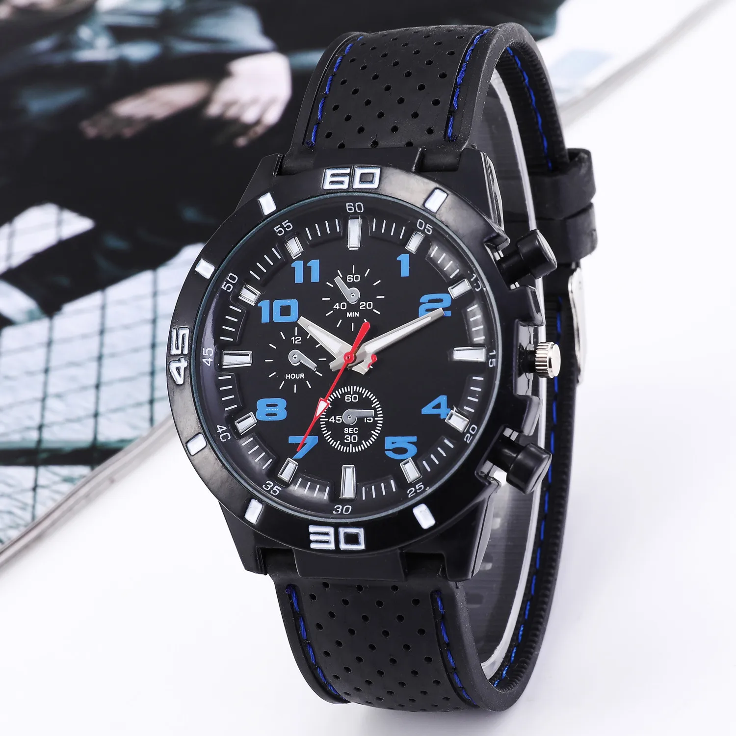 

Fashionable casual men's watch high-end men's classic casual watch silicone watch wholesale 066 male Feminino Zegarek Damski