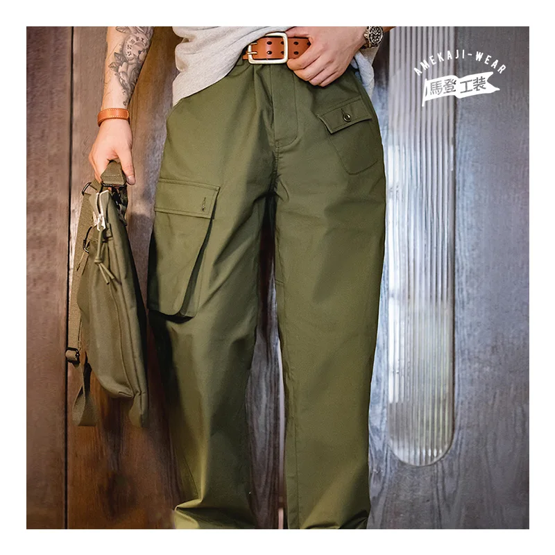 

Maden Tactical Cargo Pants Men's Retro M43 Military Multi Pockets Trousers Outdoor Camping Baggy Pants Camouflage