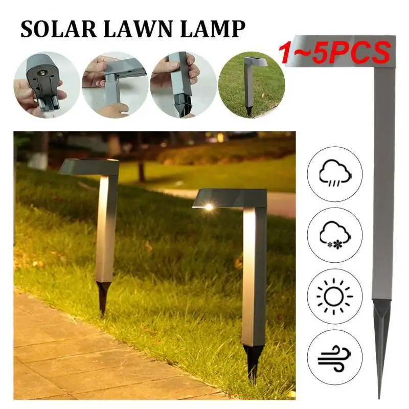 

1~5PCS Solar Garden LED Light Waterproof Garden Light Outdoor Landscape Lamp for Pathway Patio Yard Lawn Decoration