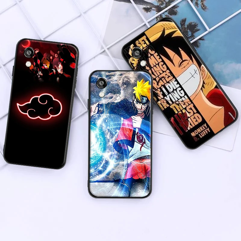 

NARUTO ONE PIECE For Huawei P20 P30 Lite Pro Phone Case Protect Coque Black Back Funda Soft