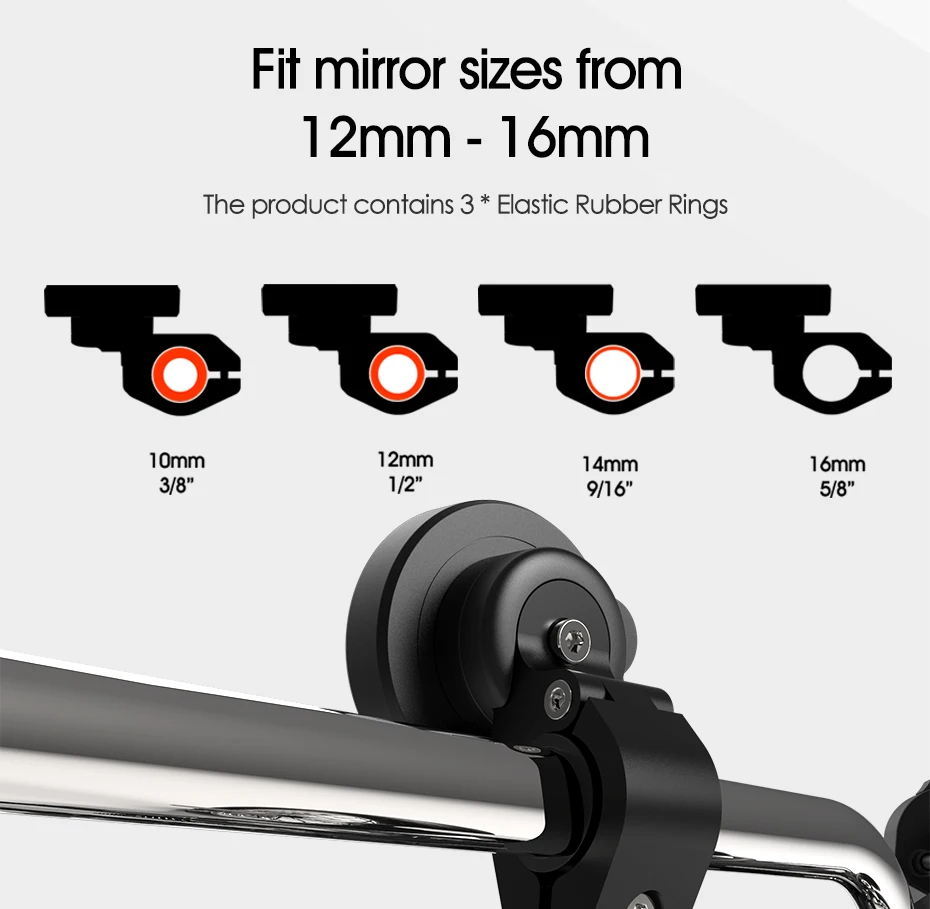 Motorcycle Mobile Phone Holder Quick Mount for Electric vehicles Motor Rearview Mirror GPS Stand Bracket Cell Phone Fast Lock