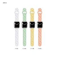 silicone strap for apple watchband 40mm 44mm 38mm 42mm 41mm 45mm watchband fruit bracelet for iwatch series 7 3 4 5 6 se band