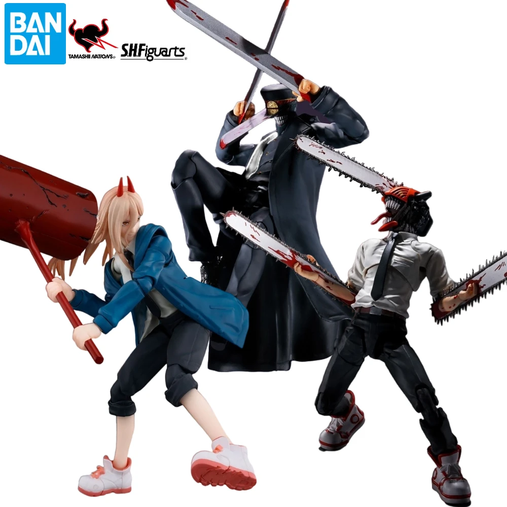 

В наличии Bandai S.H. Фигуртс бензопила человек шф сила самурайский меч шф экшн-фигурка коллекционная игрушка подарок