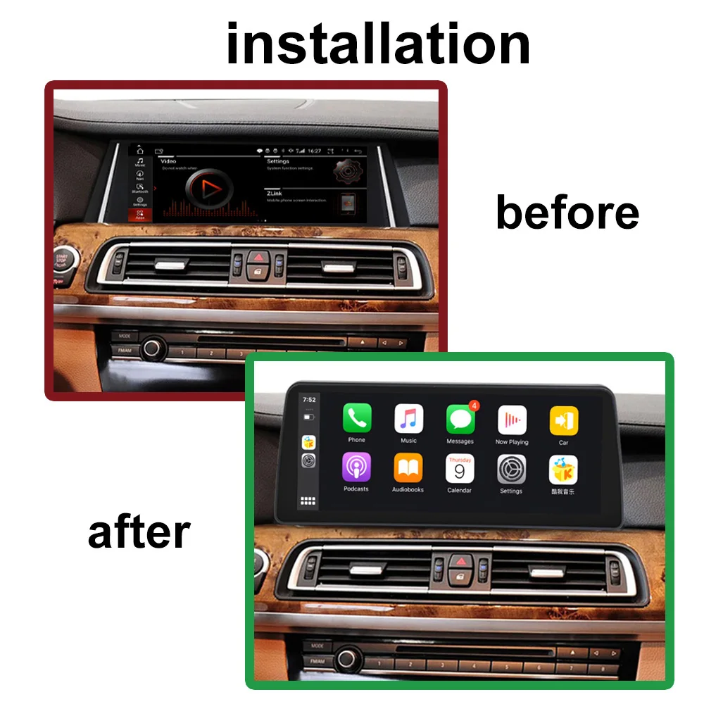 Android 12 Android Headunit 12.3'' Multimedia Navigation Wireless Carplay Auto For BMW 7 Series F01 F02 2009-2015 CIC NBT System images - 6