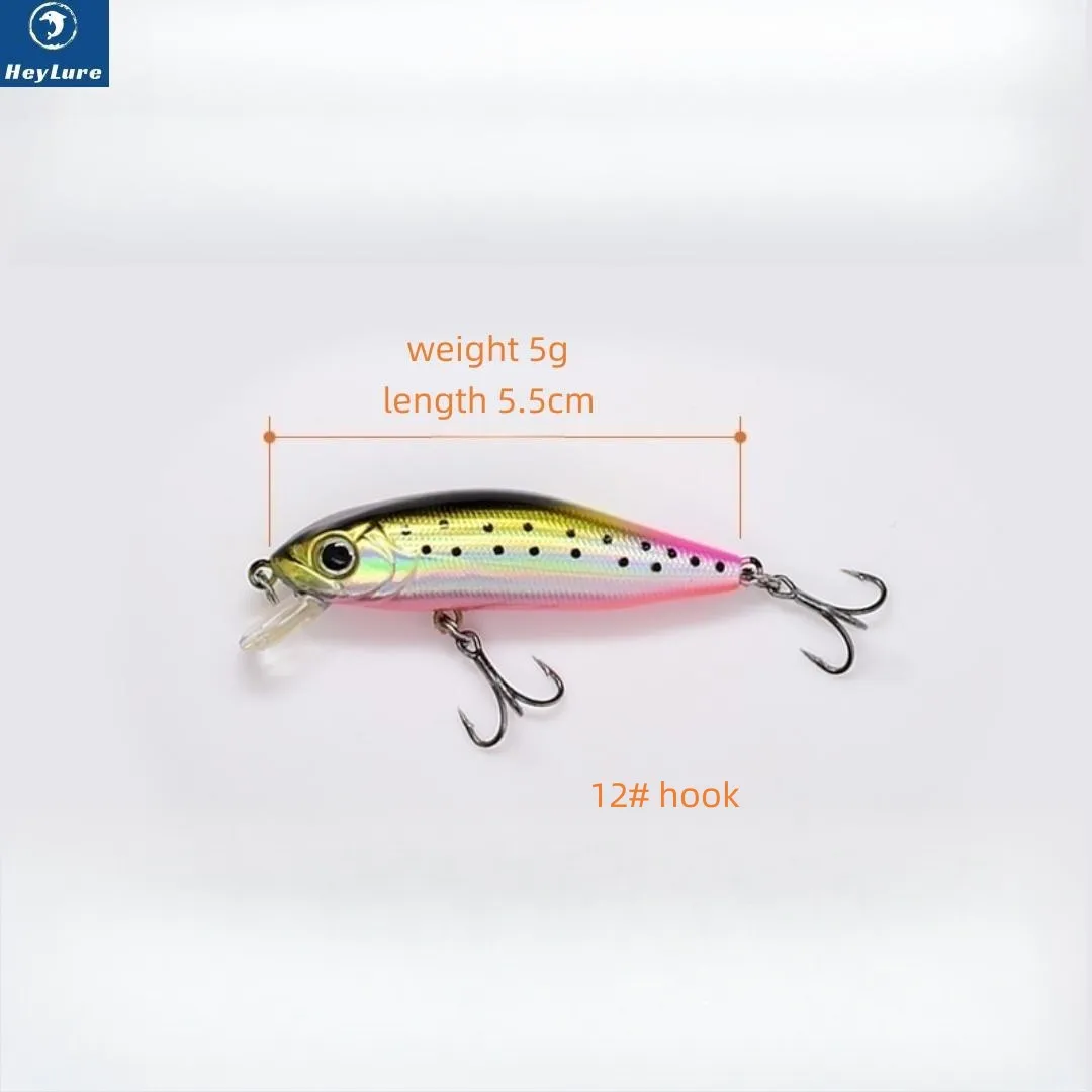 HeyLure Mini плавучая приманка на гольяна 5 см качественные рыболовные аксессуары с
