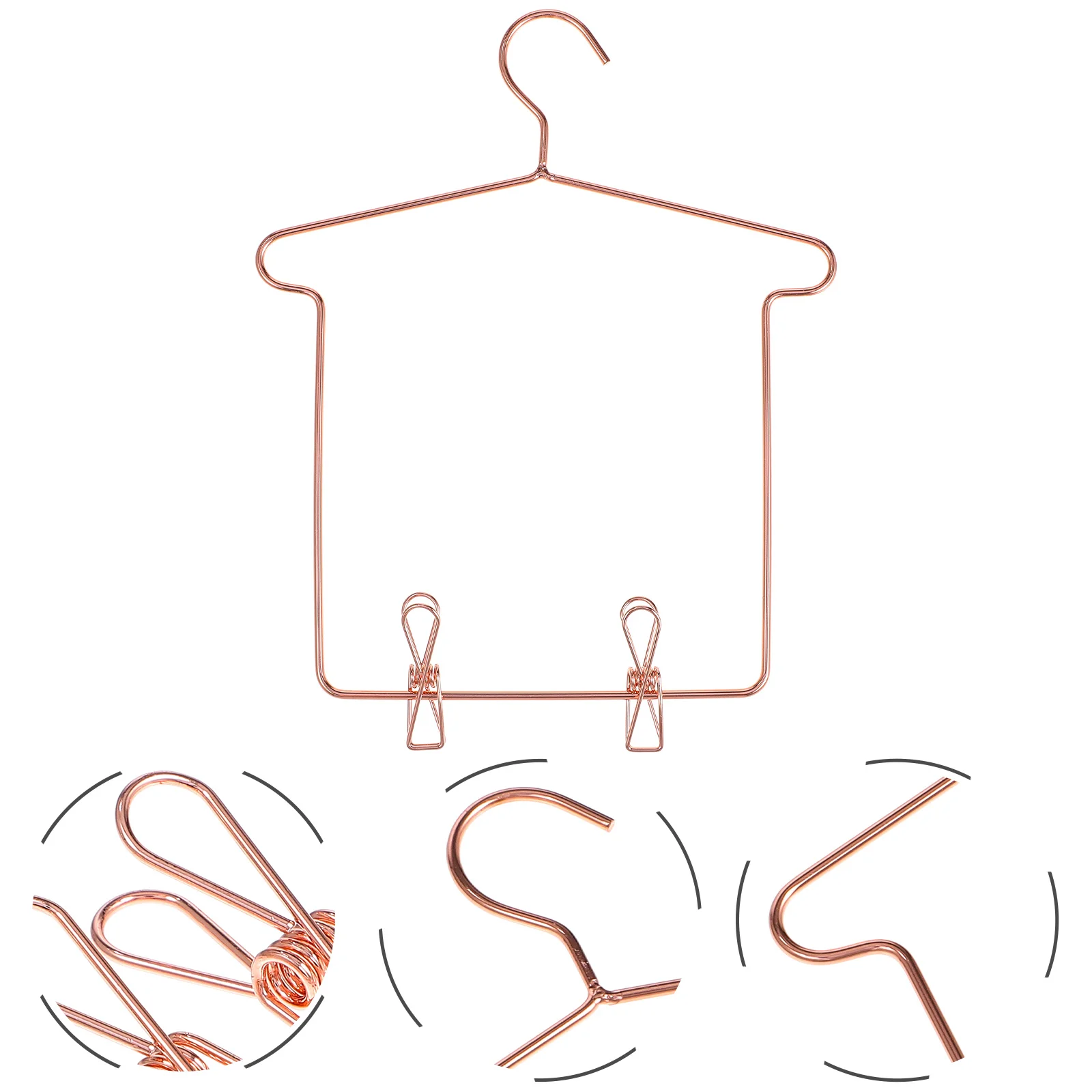 

5 Sets Hanger 18 Accessories Hangers with Clips Baby Miniature Dollhouse Girl Inch Closet Clothes Dolls Iron Shirts