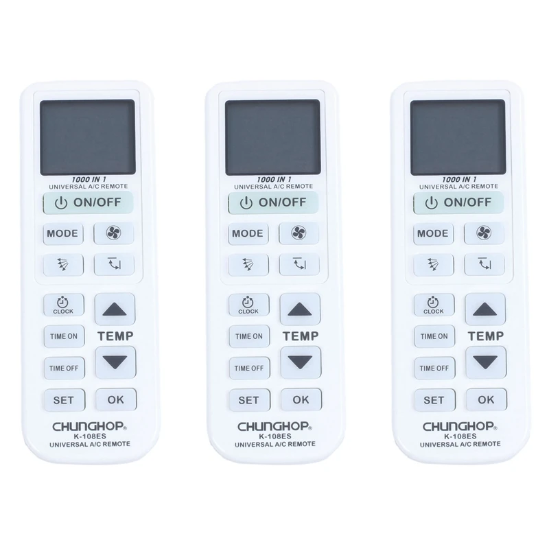

Универсальный пульт дистанционного управления CHUNGHOP 3X для кондиционера воздуха, совместим с TOSHIBA PANASONIC SANYO