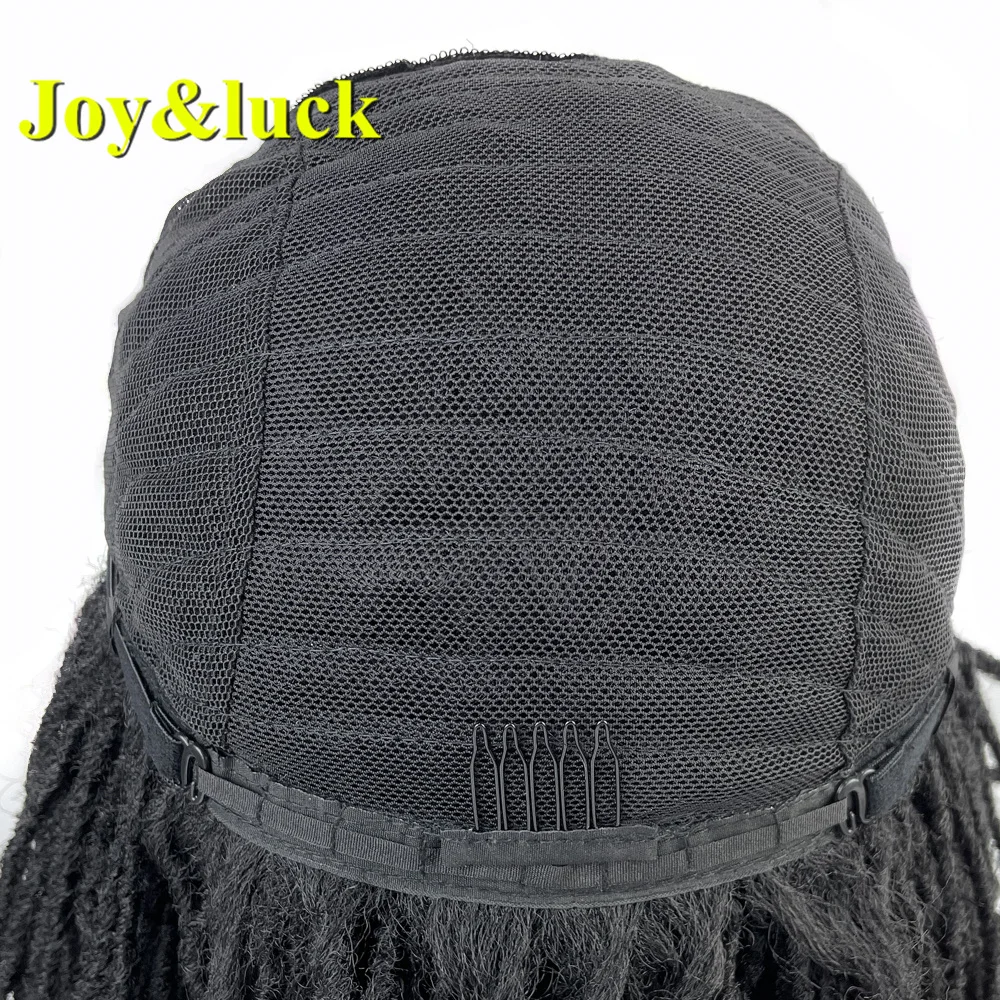 Синтетический черный парик для дредов короткие плетеные волосы парики