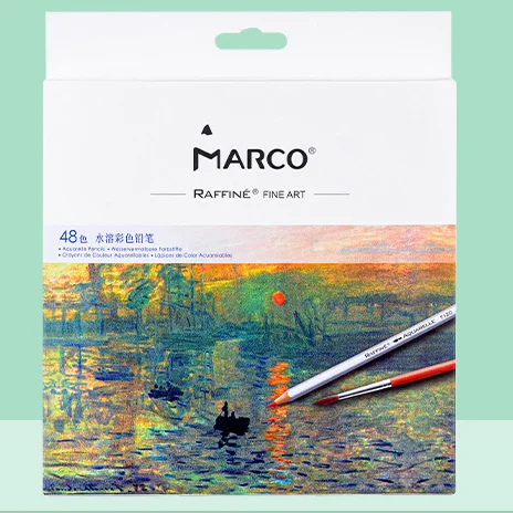 Марко Раффине цветные акварельные карандаши 24/36/48/72 карандаши ч гр акварельные 5шт нв 2в 4в 6в 8в