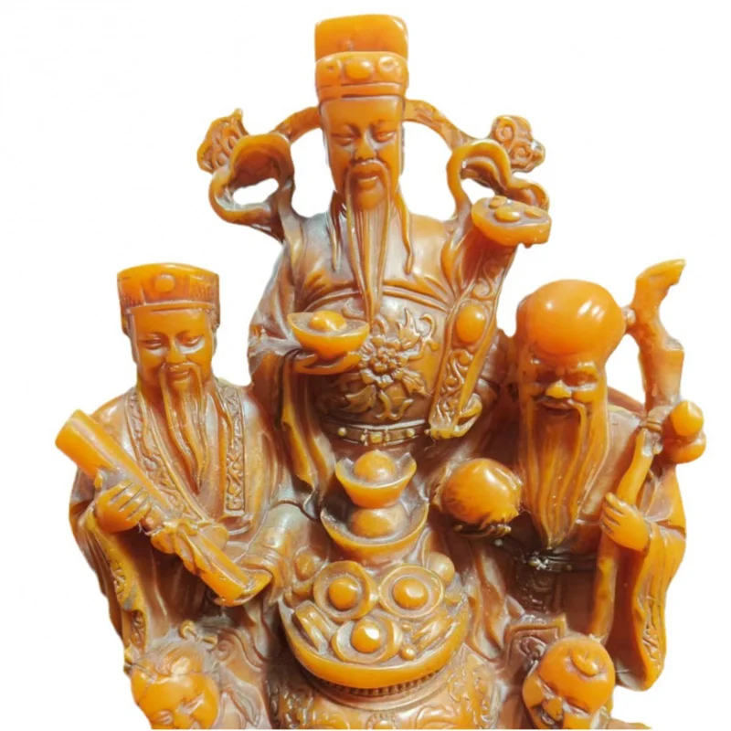 Оптовые украшения из смолы три звезды удачи процветания и долголетия статуя арка