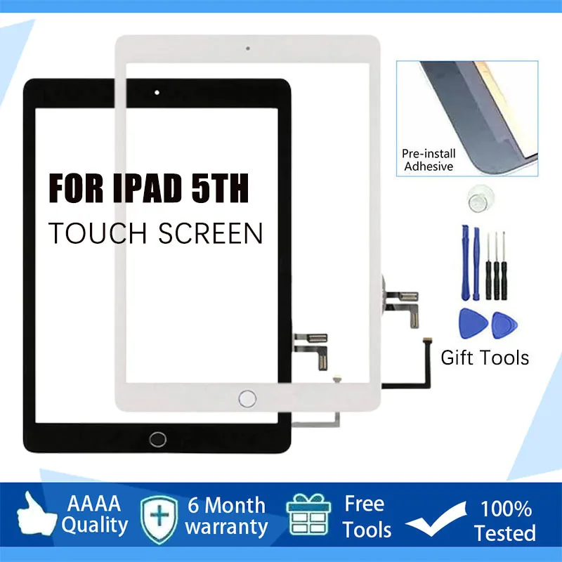 Новинка для iPad 5 5-го поколения 2017 A1823 A1822 iPad5 ЖК Внешний сенсорный экран дигитайзер