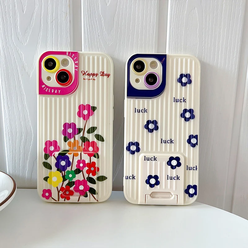 

Retro Flower Phone Case for iPhone 11 12 13 mini pro XS MAX 8 7 Plus X XR Cover
